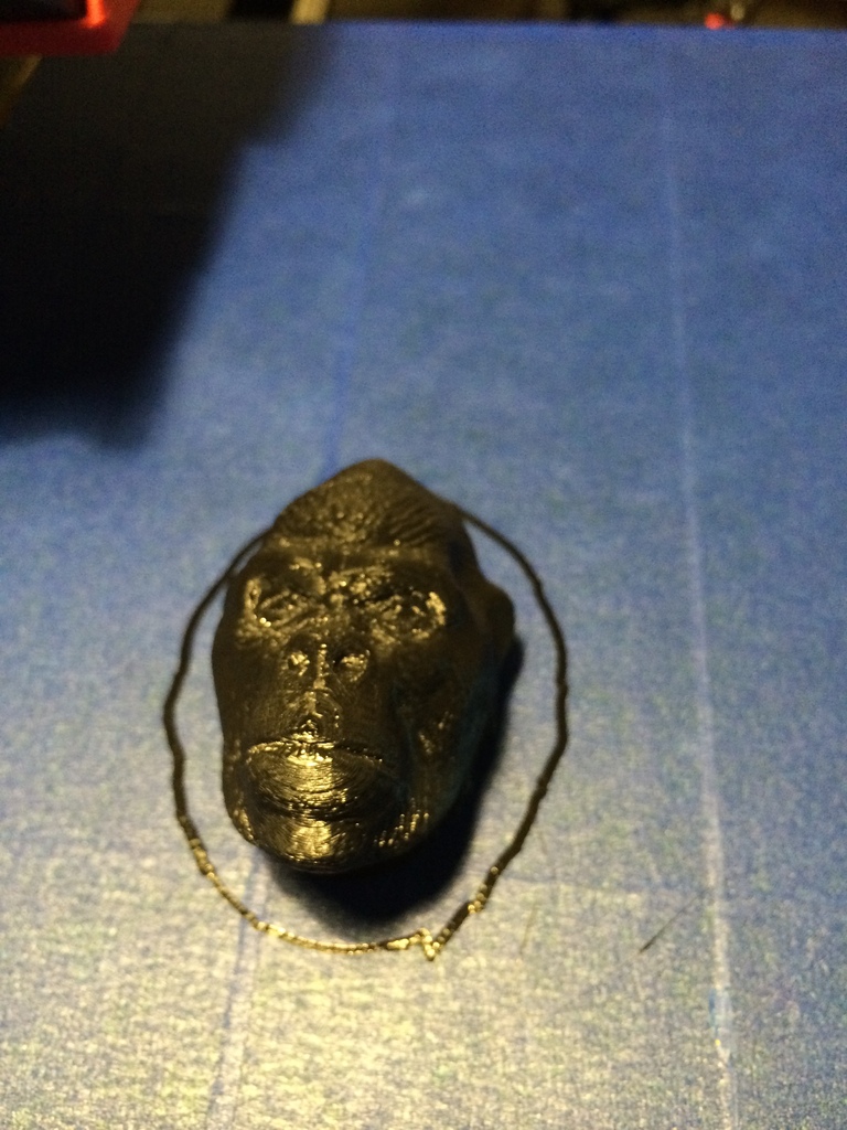 Miniatura 4 do modelo 3D Harambe Head (Gorilla)