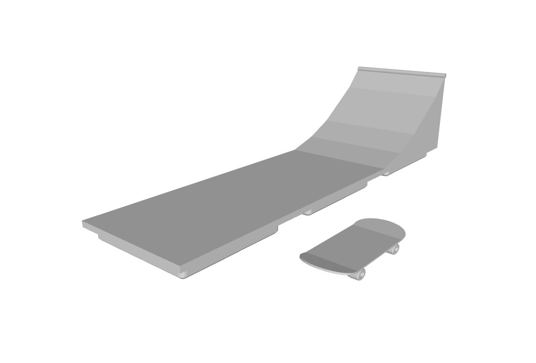 Gridfinity Fingerboard Ramp + Fingerboard
