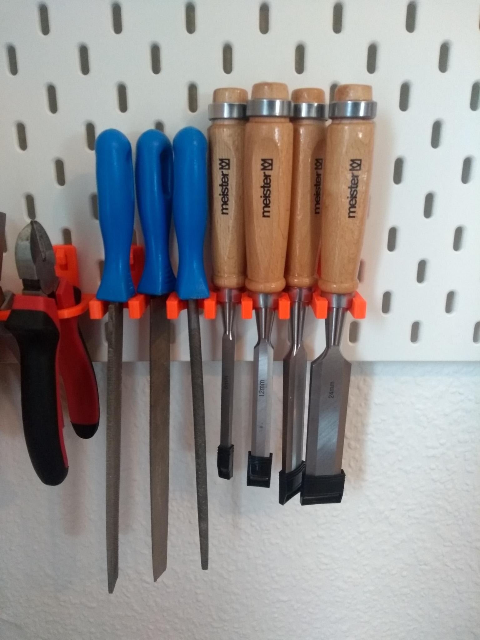 Ikea Skadis Chisel and File Holders by hmoldenhauer Download free STL