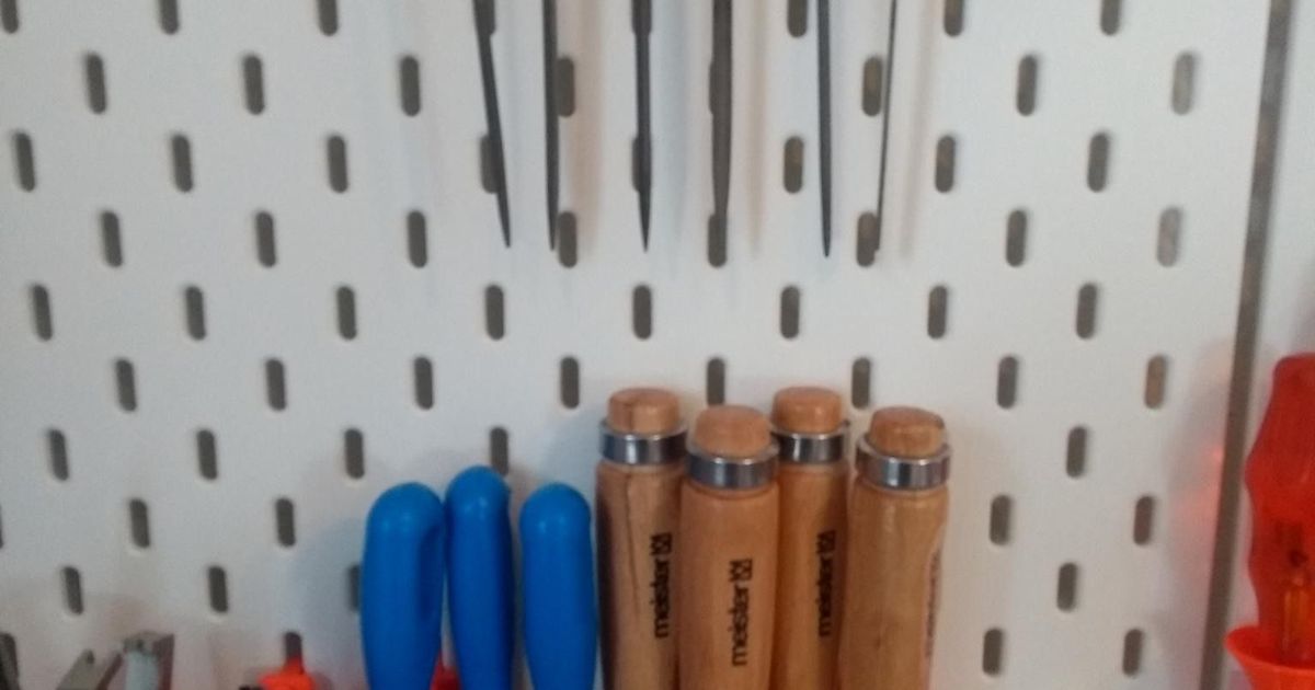 Ikea Skadis Chisel and File Holders by hmoldenhauer Download free STL