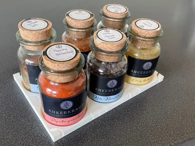 Gewürz-Organizer für Ankerkraut-Gläser / Spice spacer for Ankerkraut jars