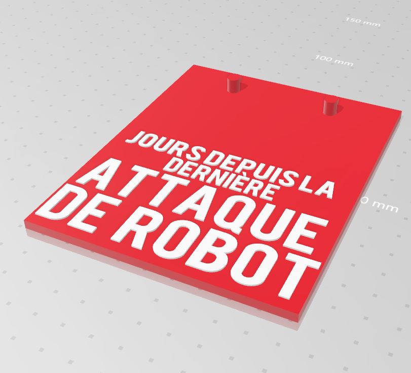 Panneau compteur pour les attaques de robots