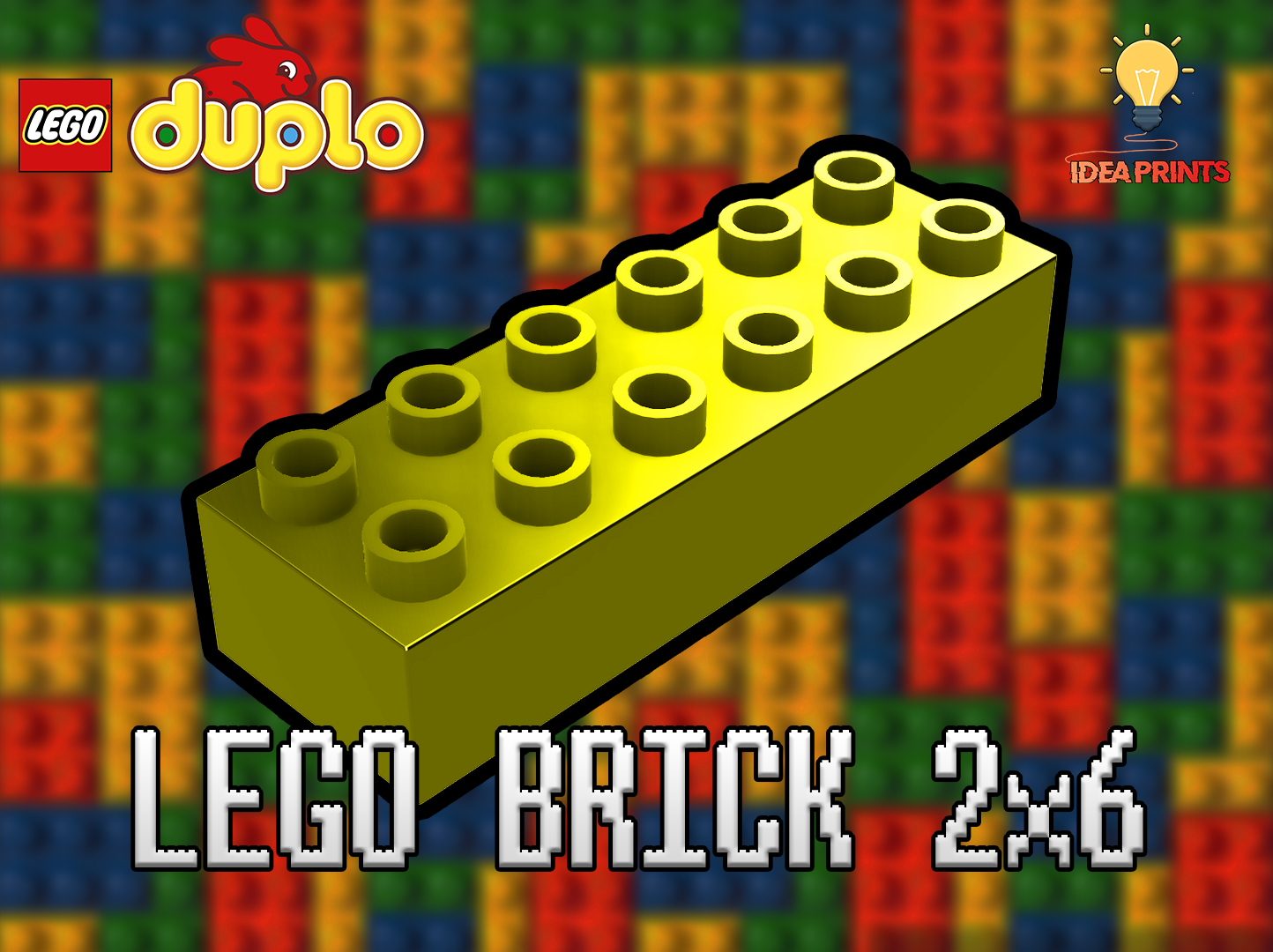 Lego Duplo Brick 2x6 #2300