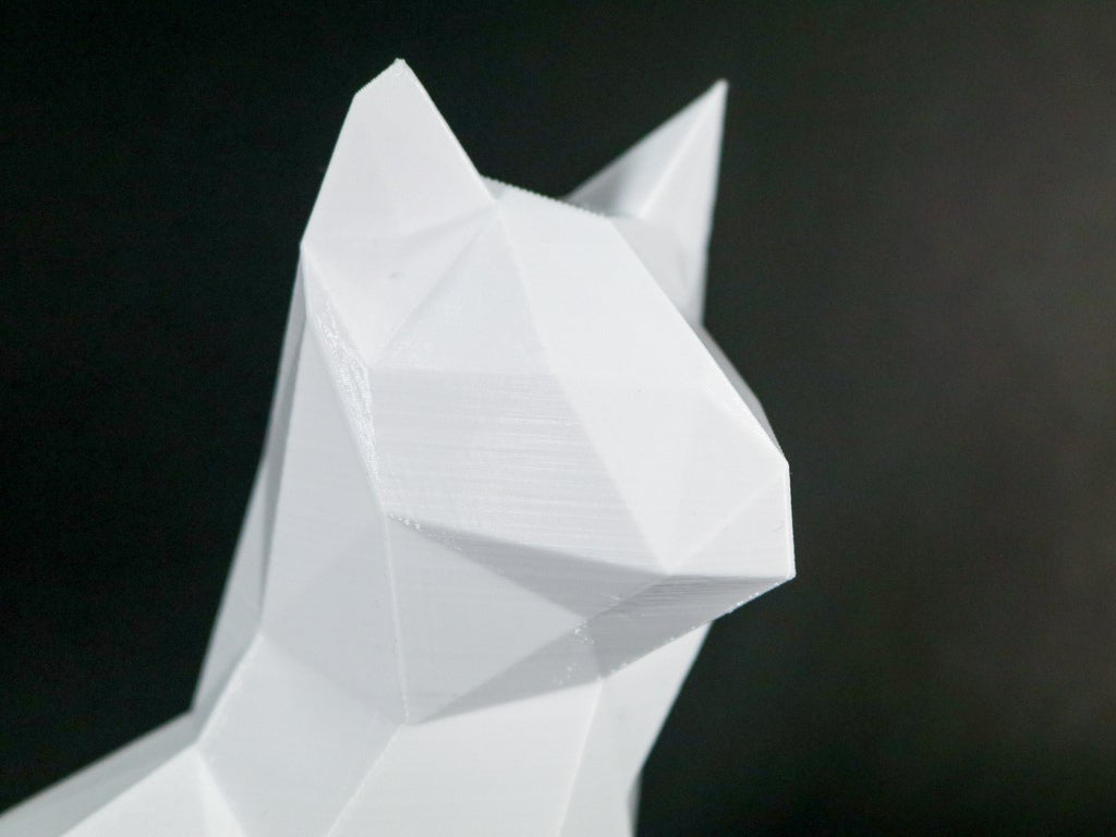 Low Poly Sitting Cat by Andrew_Sink | Download free STL model ...
