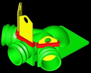 Triple Exhaust Outlet With Plate Valves