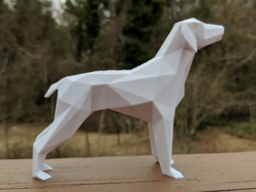 Miniatura 2 do modelo 3D Low Poly Dog