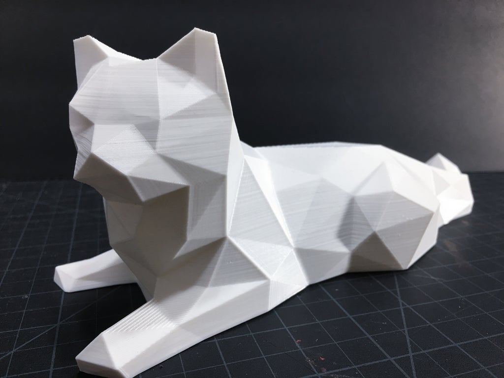 Miniatura 2 do modelo 3D Low Poly Cat