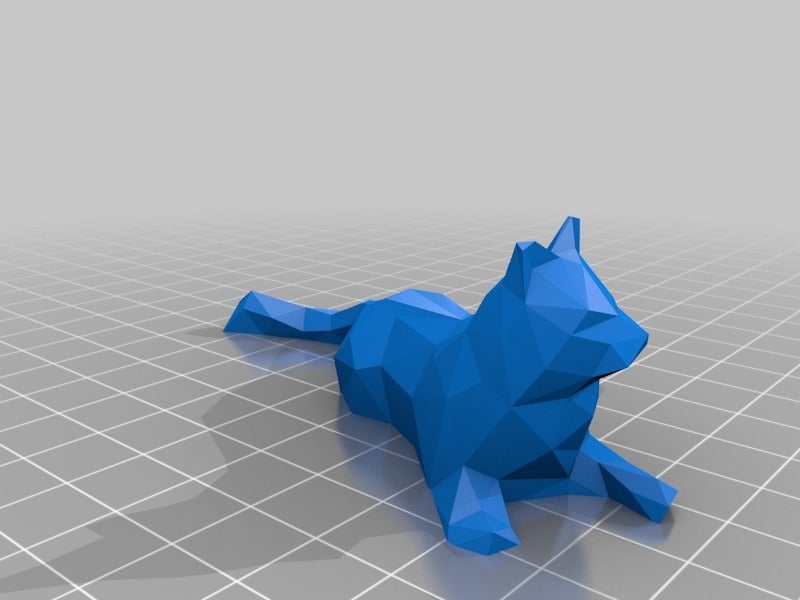 Low Poly Cat by Andrew_Sink | Download free STL model | Printables.com