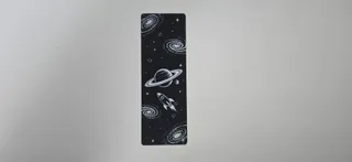 Space Rocket Saturn Galaxy Bookmark