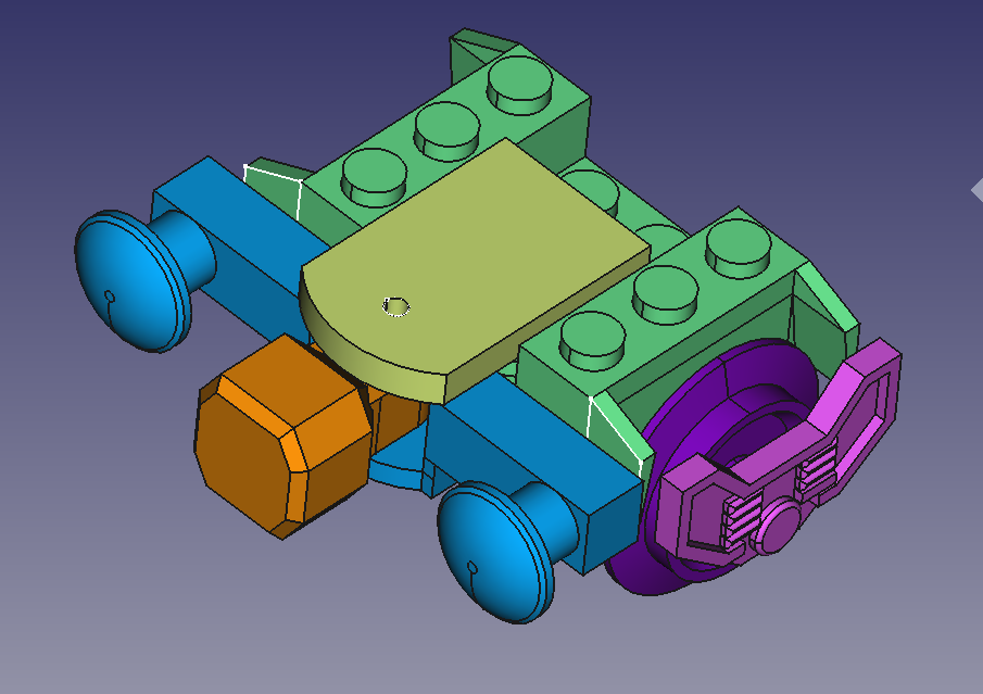 Lego trains - buffers, magcoupler, wheels
