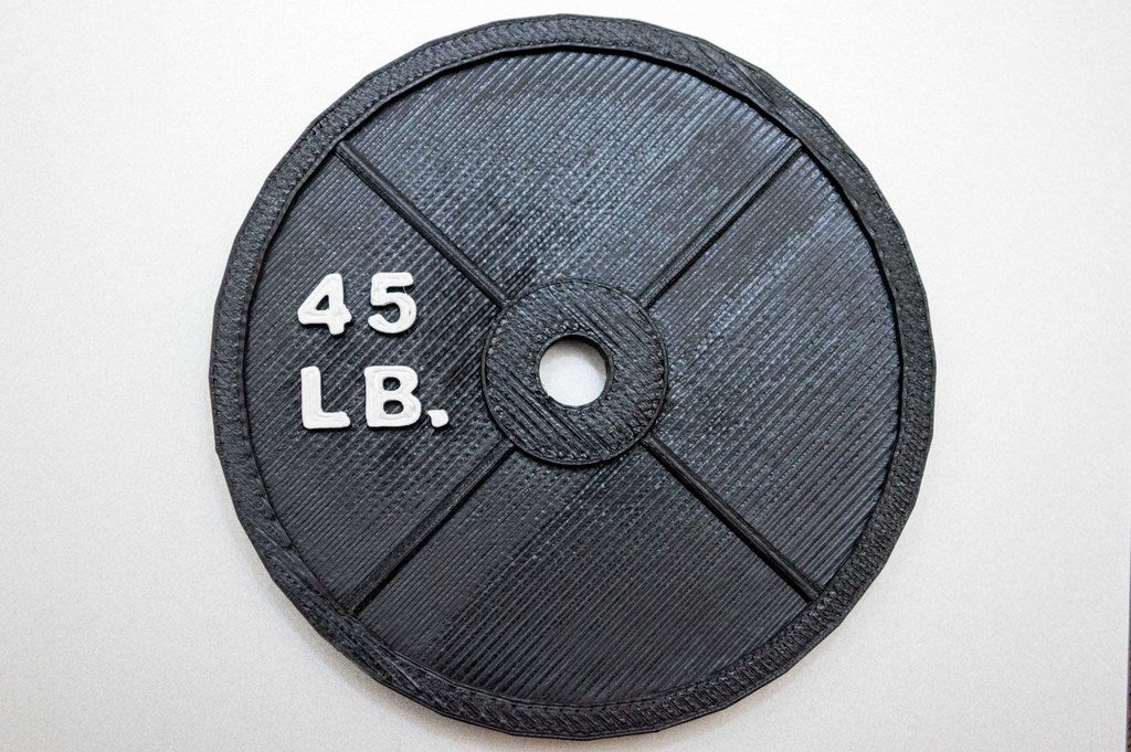 45 Lb Olympic Weightlifting Plate By Andrew Sink Download Free STL Model Printables Com