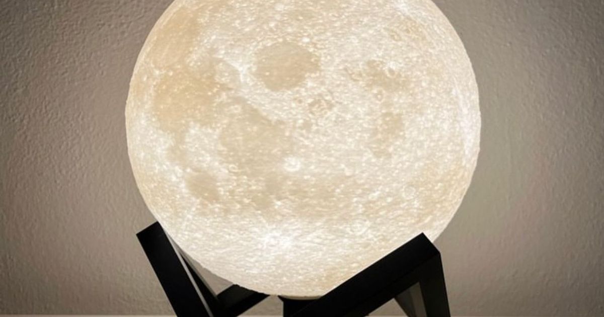 Designer Moon Lamp by Frank Deschner