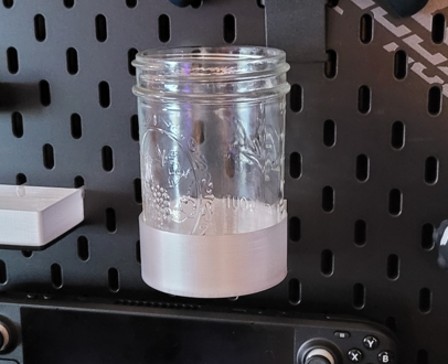 SKADIS Peg Board Mason Jar Holder