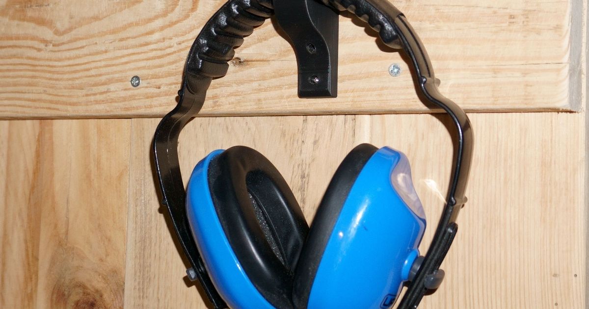 Ear protection / Headphone wall mount by How To Homemade Download