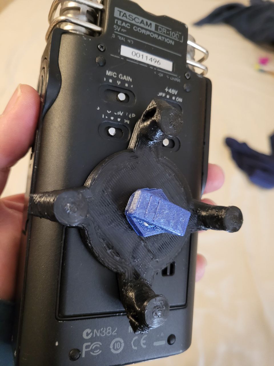 Sound Recorder shock mount v2 by sigsegv0x0b Download free STL model