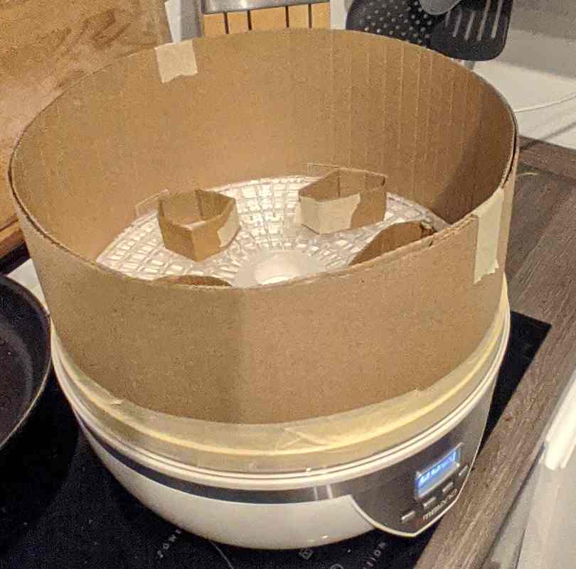 Ambiano Food Dehydrator Filament Drying Adapter Ring Cardboard