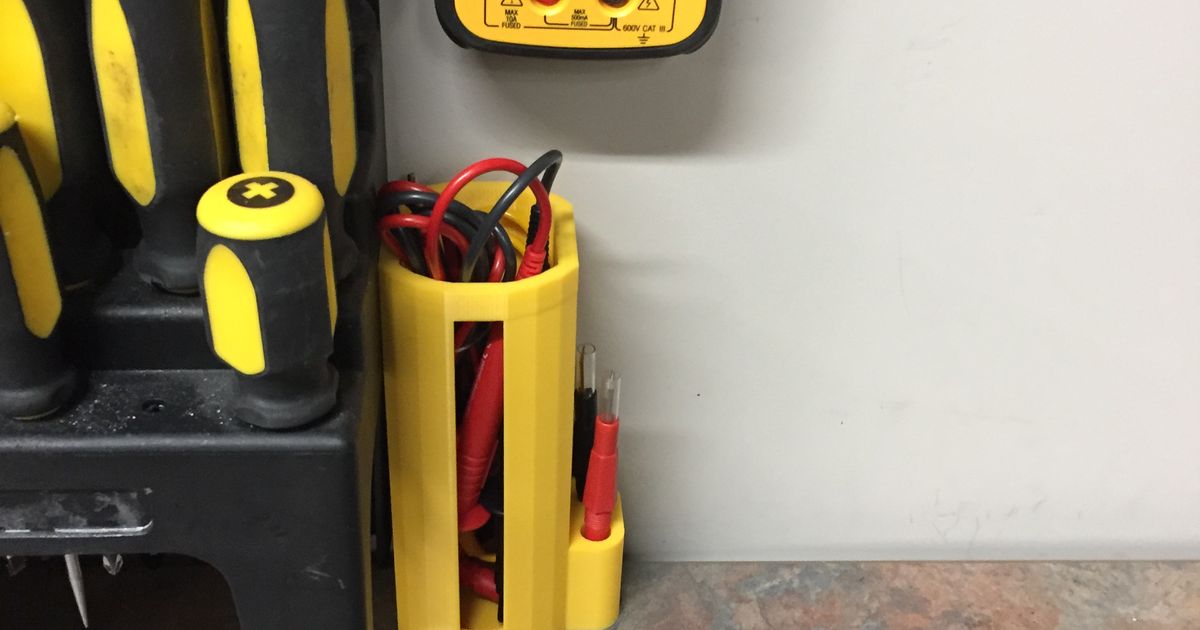 Test Lead Holder by Paglia Industries Download free STL model