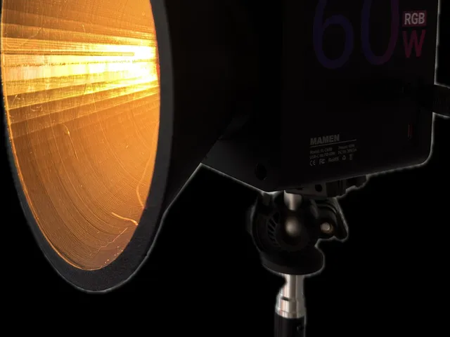 Custom Light Shade Adapter for Mamen SL-C60R (Works with Godox BD-04 & Accessories)