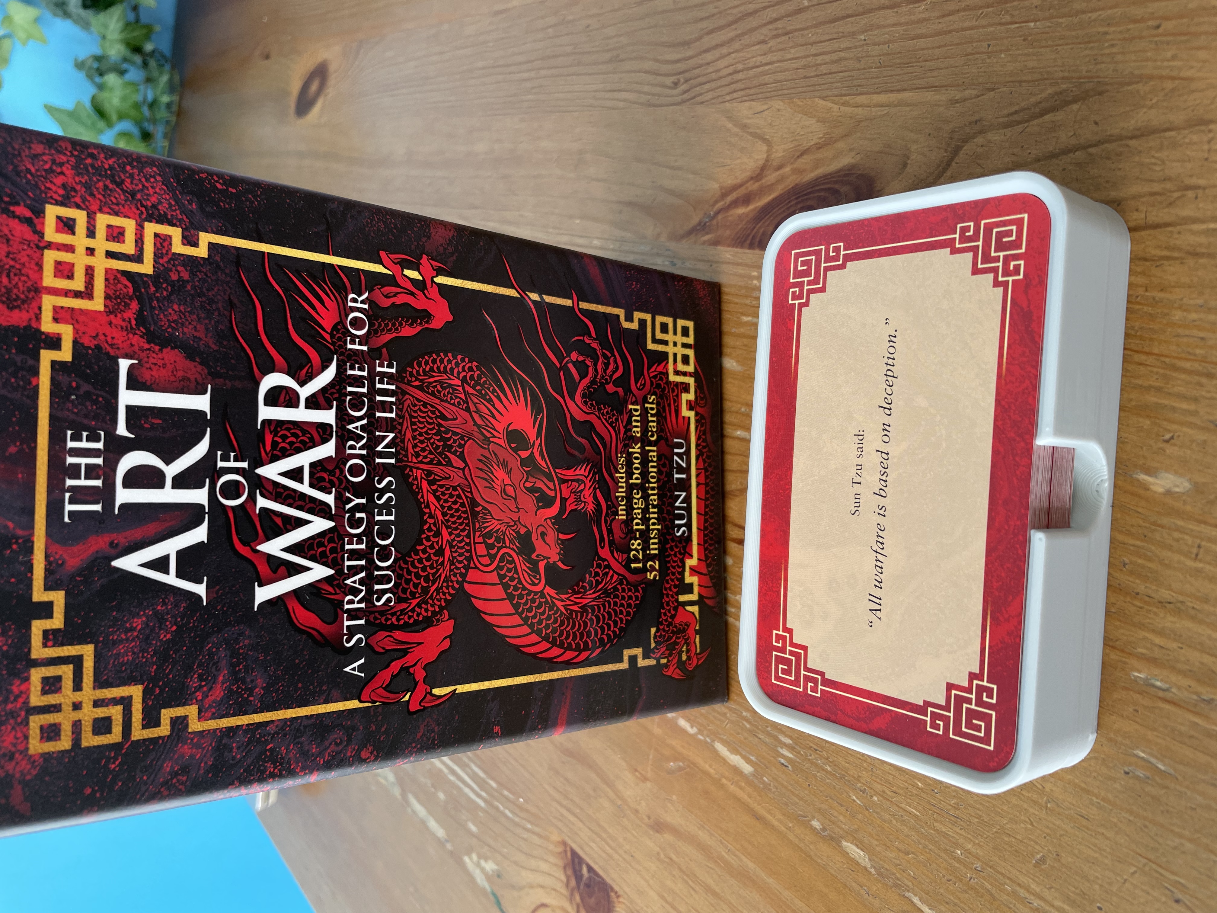 Card Deck Holder for the Art of War a Strategy Oracle for Success in Life