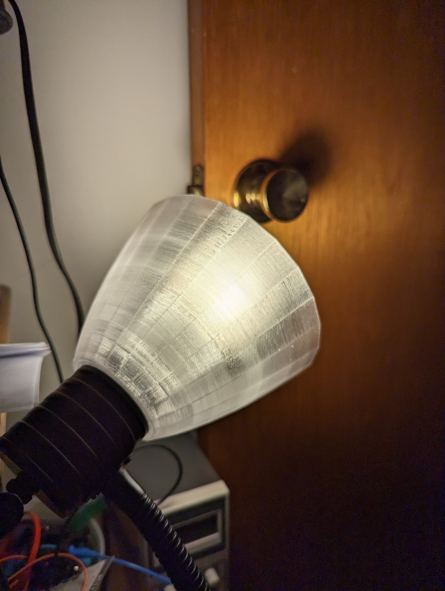 Parabolic Lampshade for a Small Gooseneck Lamp