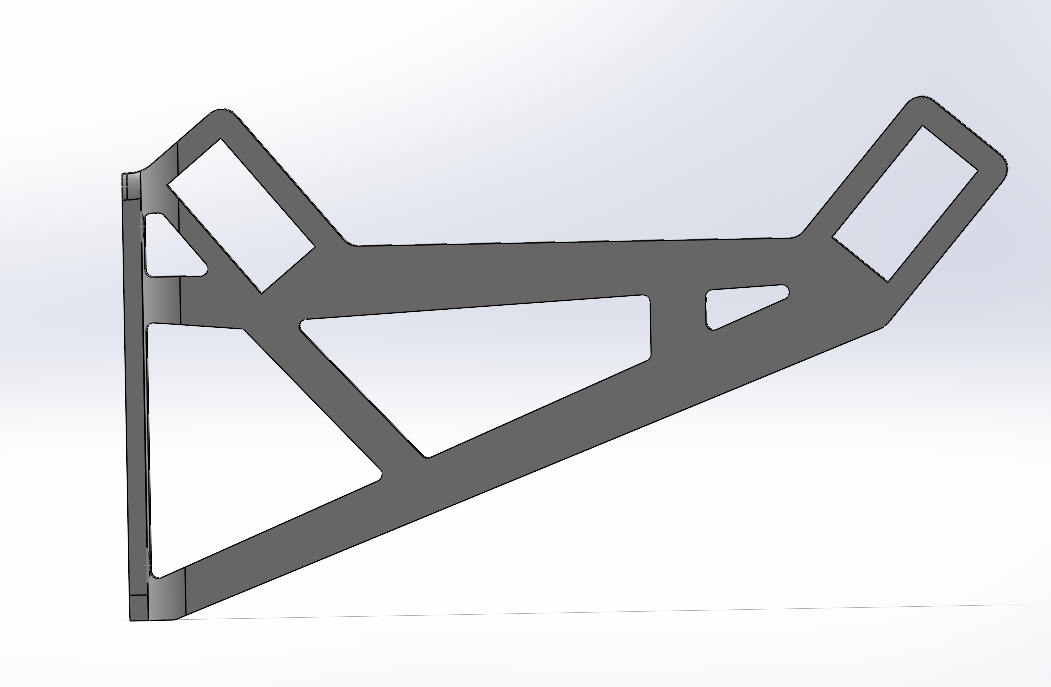 Topology optimized filament shelf bracket by monkeyman Download free