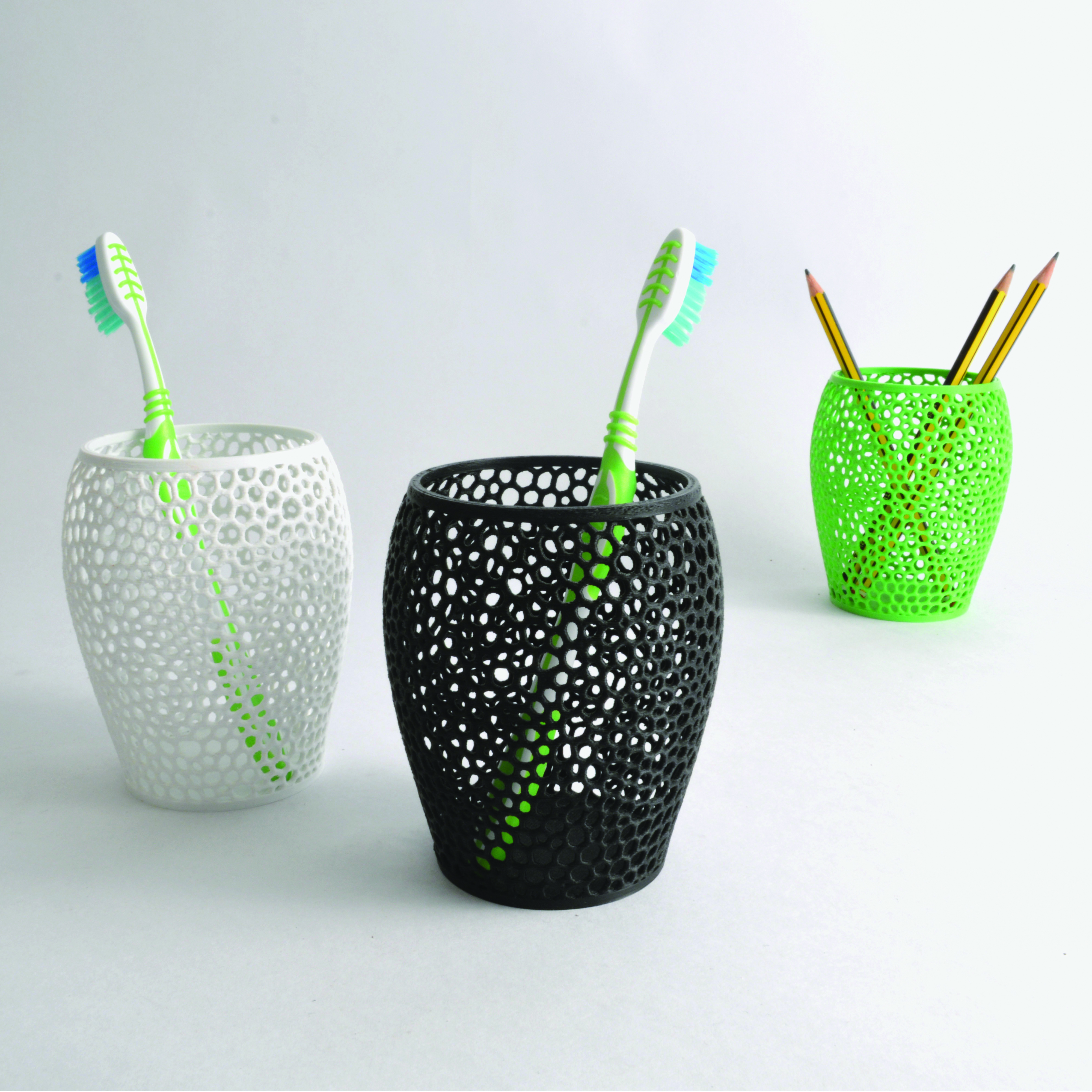 Toothbrush holder voronoi