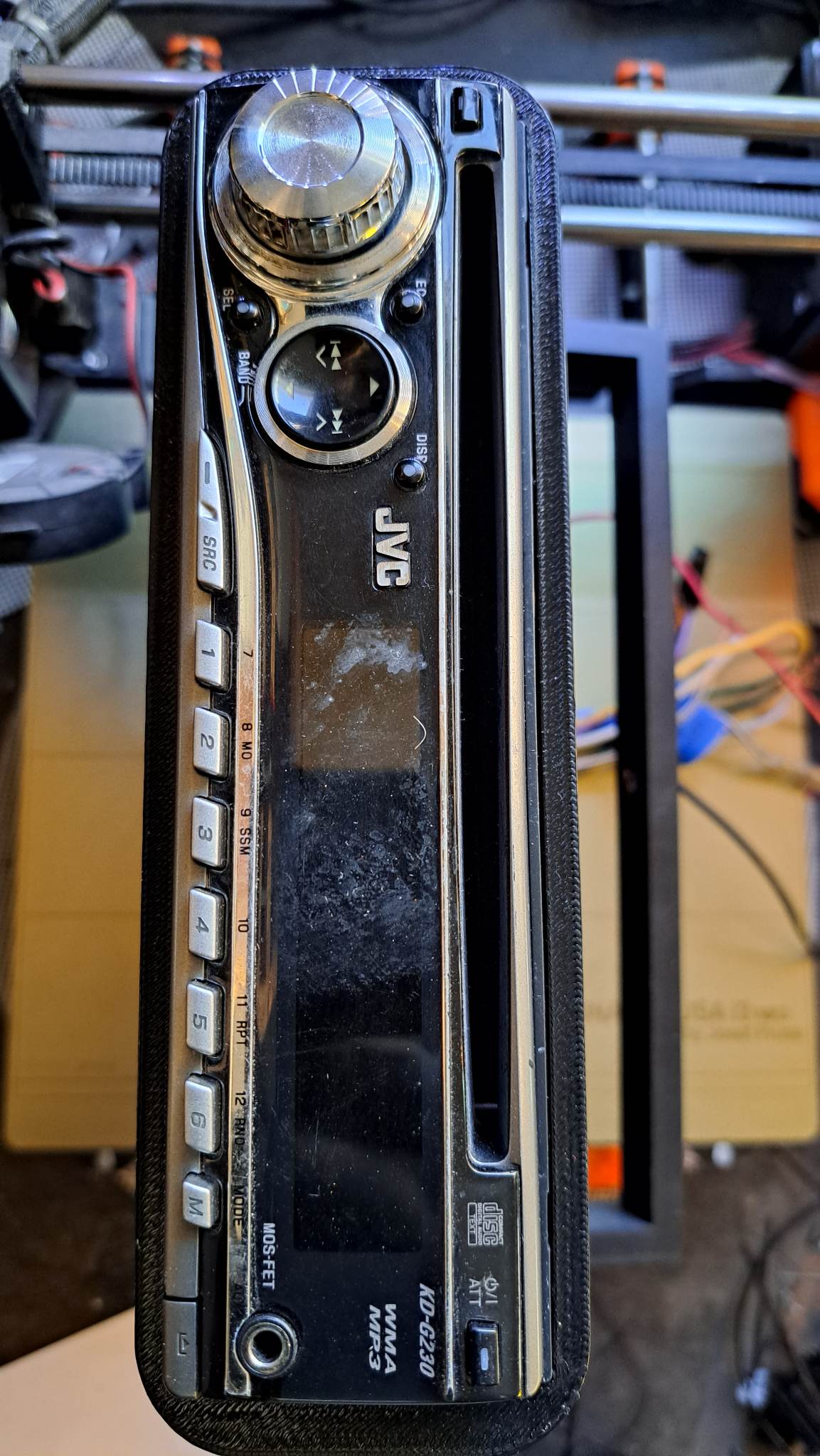 Single Din Radio Mount by Download free STL model