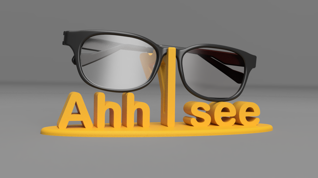 "Ahh I see" glasses holder
