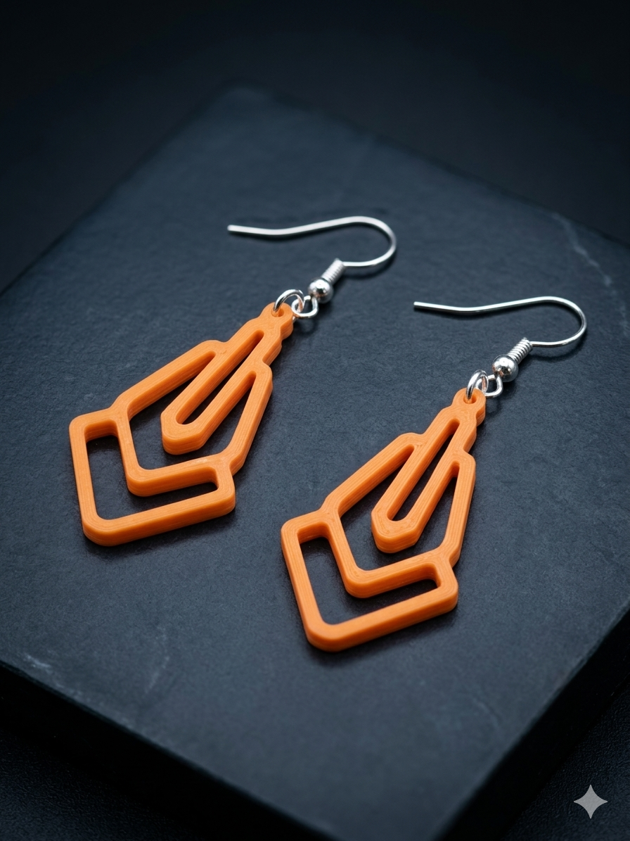 Earrings - 077 - Easy Print - Free
