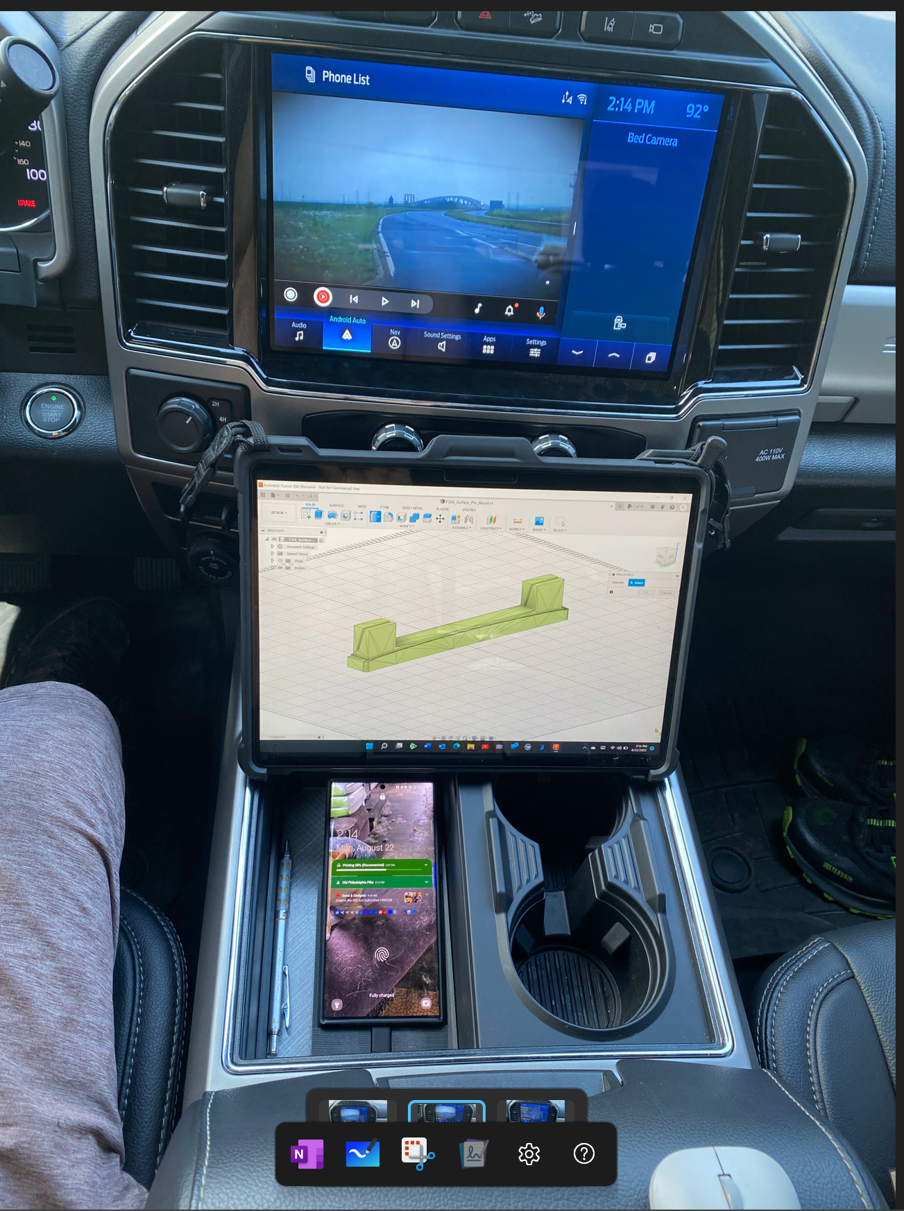 Surface Pro 8 Ford F150-350 Mount