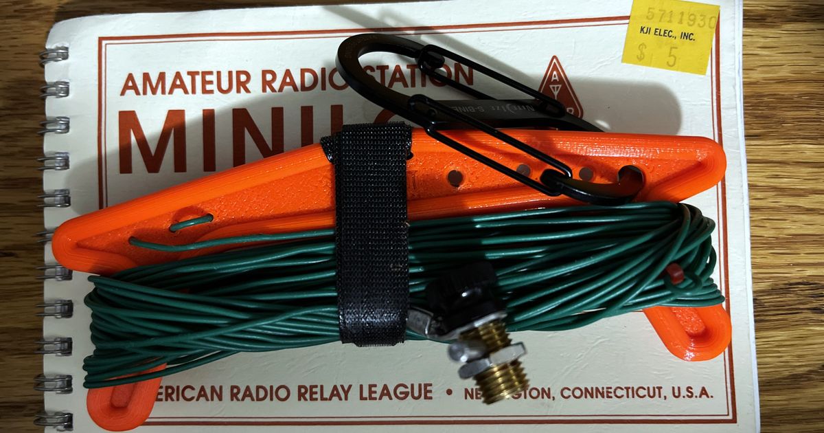 Antenna/Guy Line Winder by RyanN2YQT Download free STL model