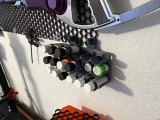 Acrylic Paint Pegboard Rack by perfuzion, Download free STL model