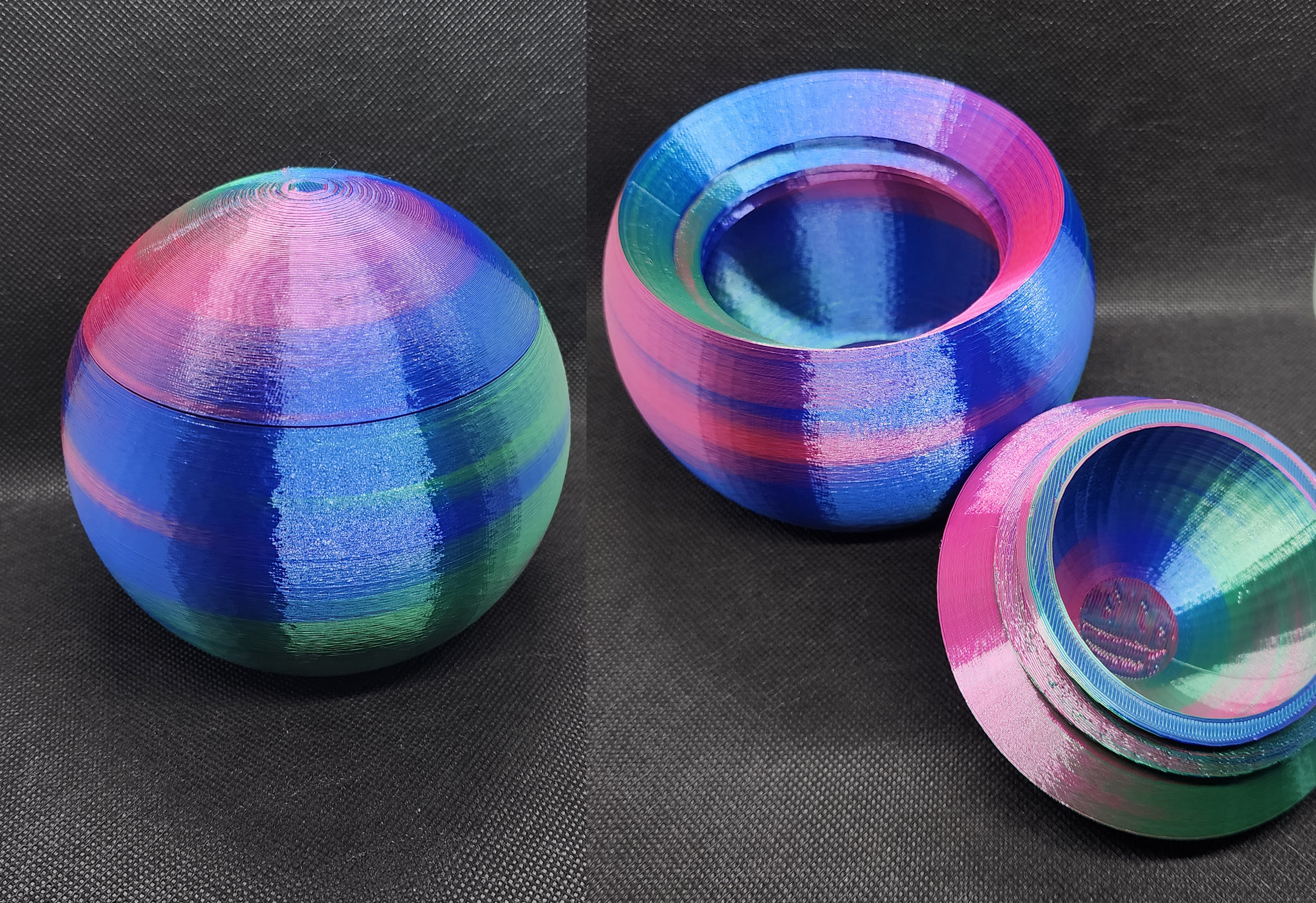 🞇 Globe Stash Box (Screw-top Ball)