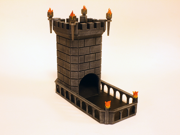 Dice Tower w/ Swappable Trays
