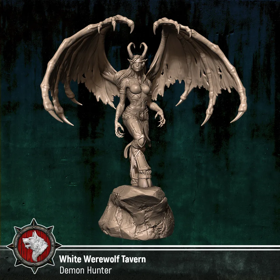 Demon Hunter by White Werewolf Tavern | Download free STL model |  Printables.com, image size:960x960