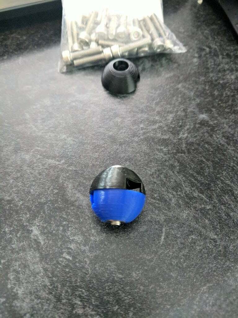 "Bike Ballz" Bicycle Cable Clips by TechJeeper Download free STL