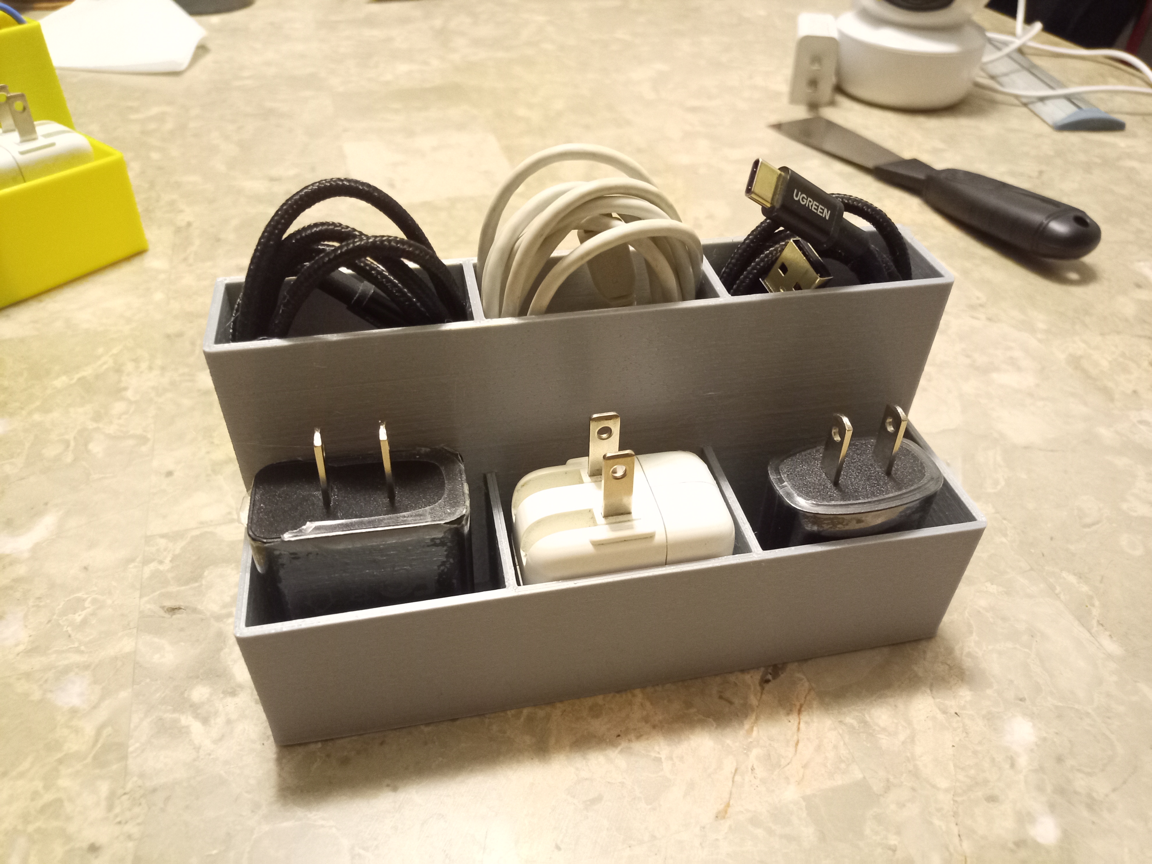 Charger and cable organizer