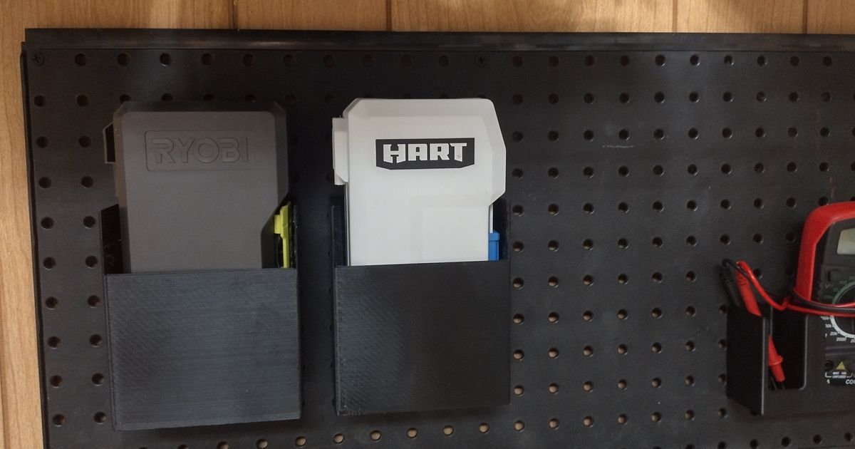 Pegboard Drill Bit box holder for Ryobi / Hart bits and drill bits by