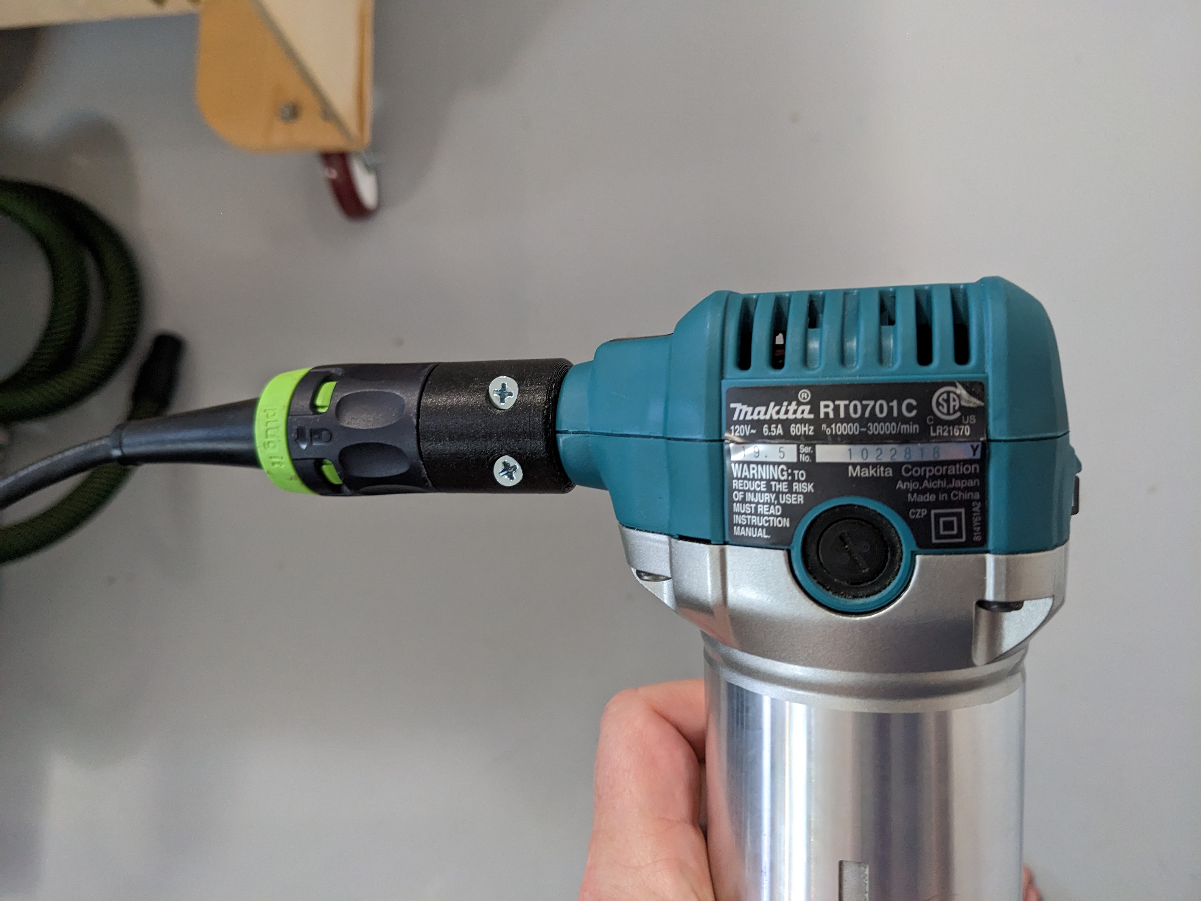 Festool Plug-It adapter for Makita Compact Router RT0701C