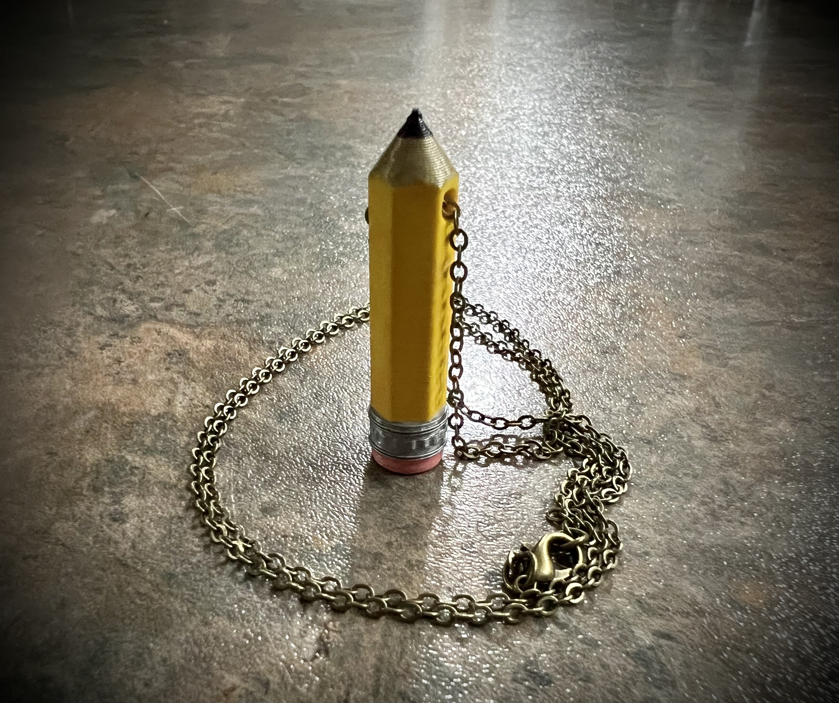 Pencil Charm for Necklace or Bracelet