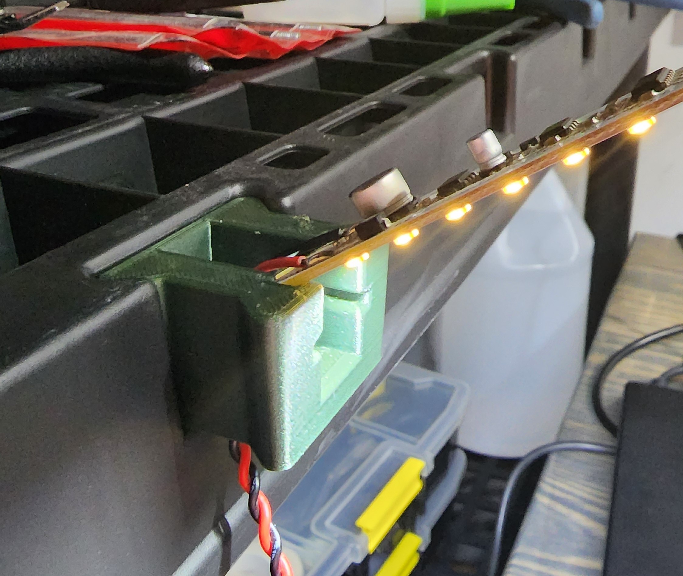 Freestanding Shelf LED Light Bar Holder by Janek57 Download free STL