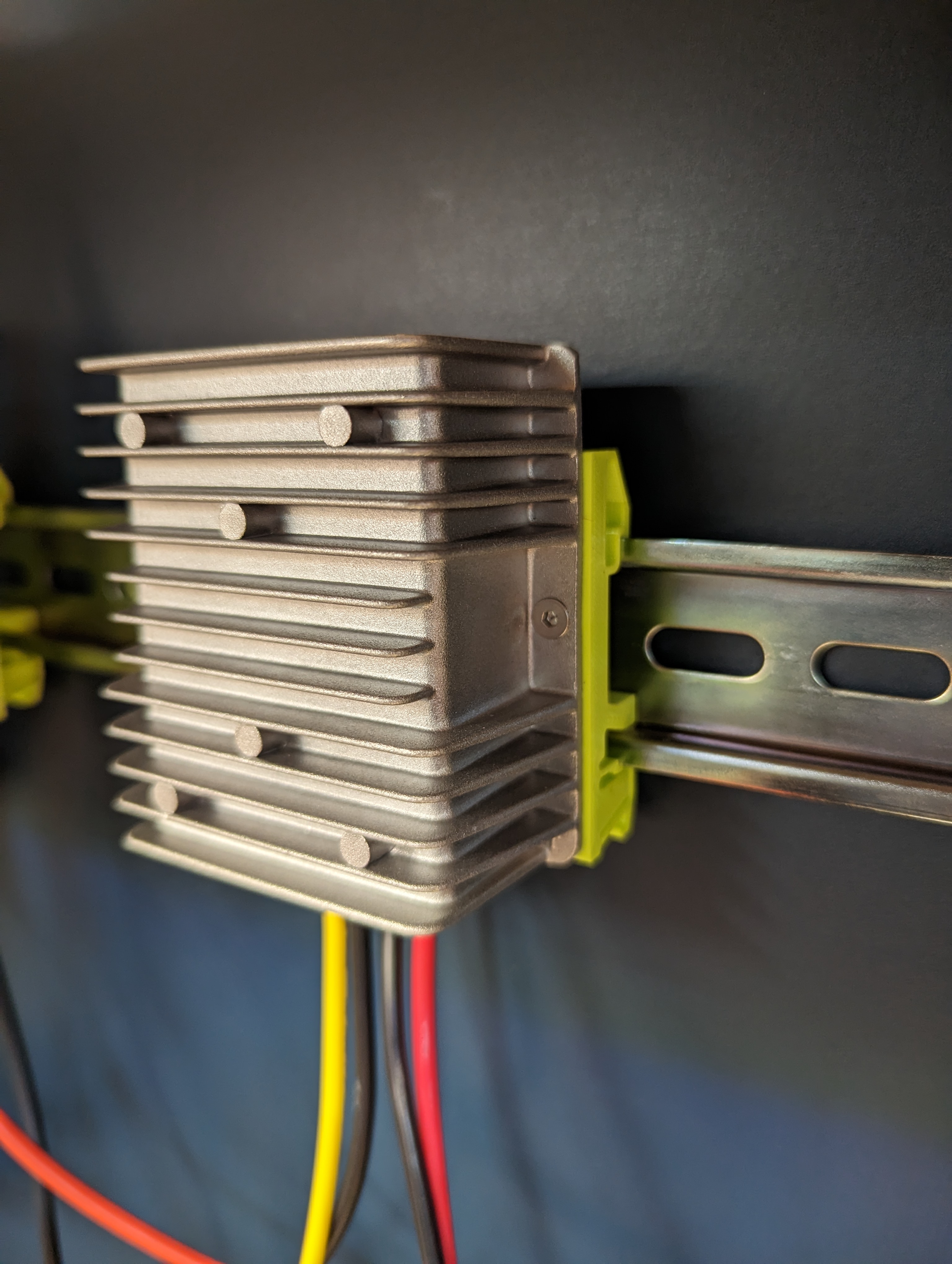 Din rail mount 3D model thumbnail