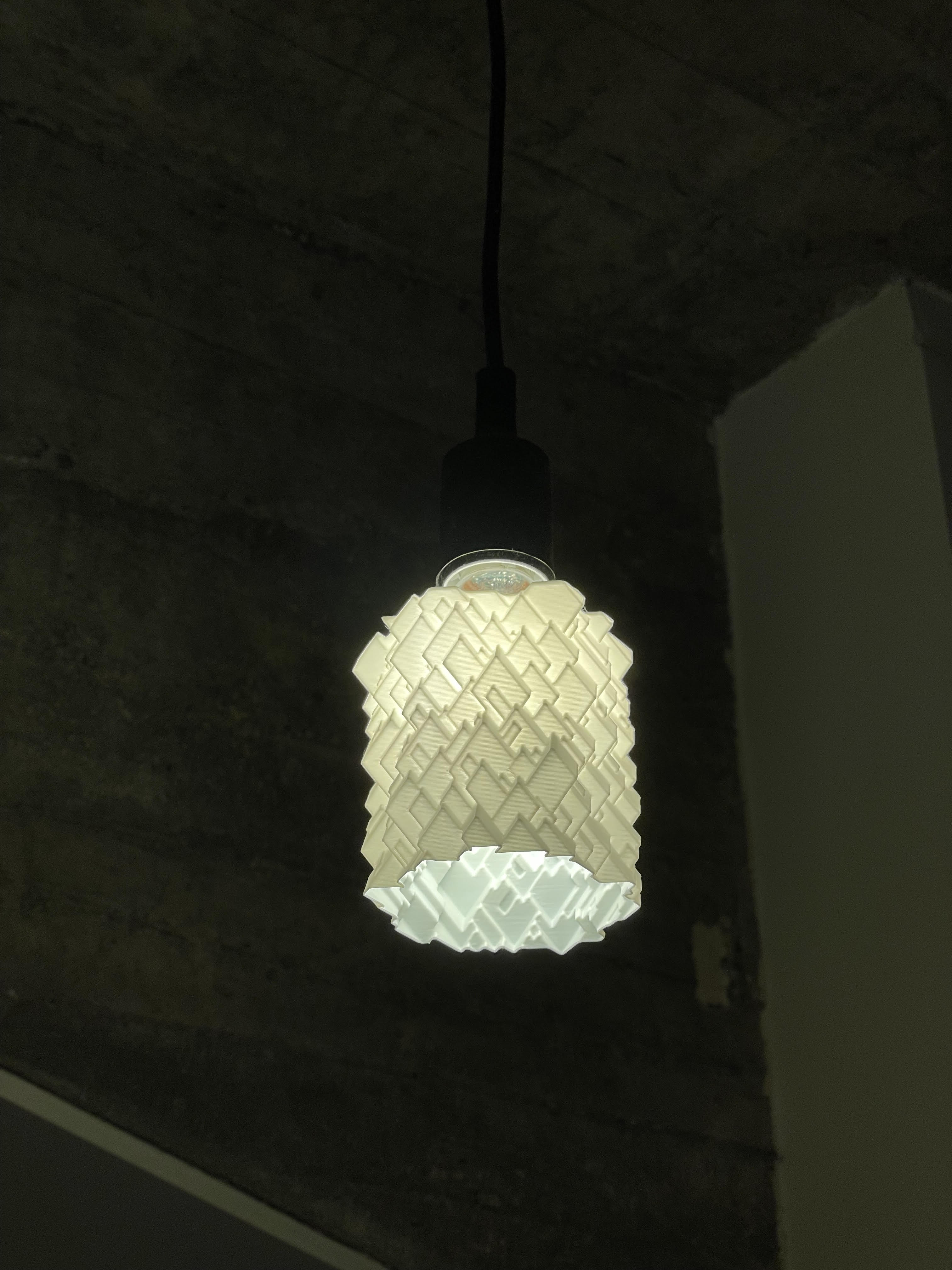 Glitch lamp shade