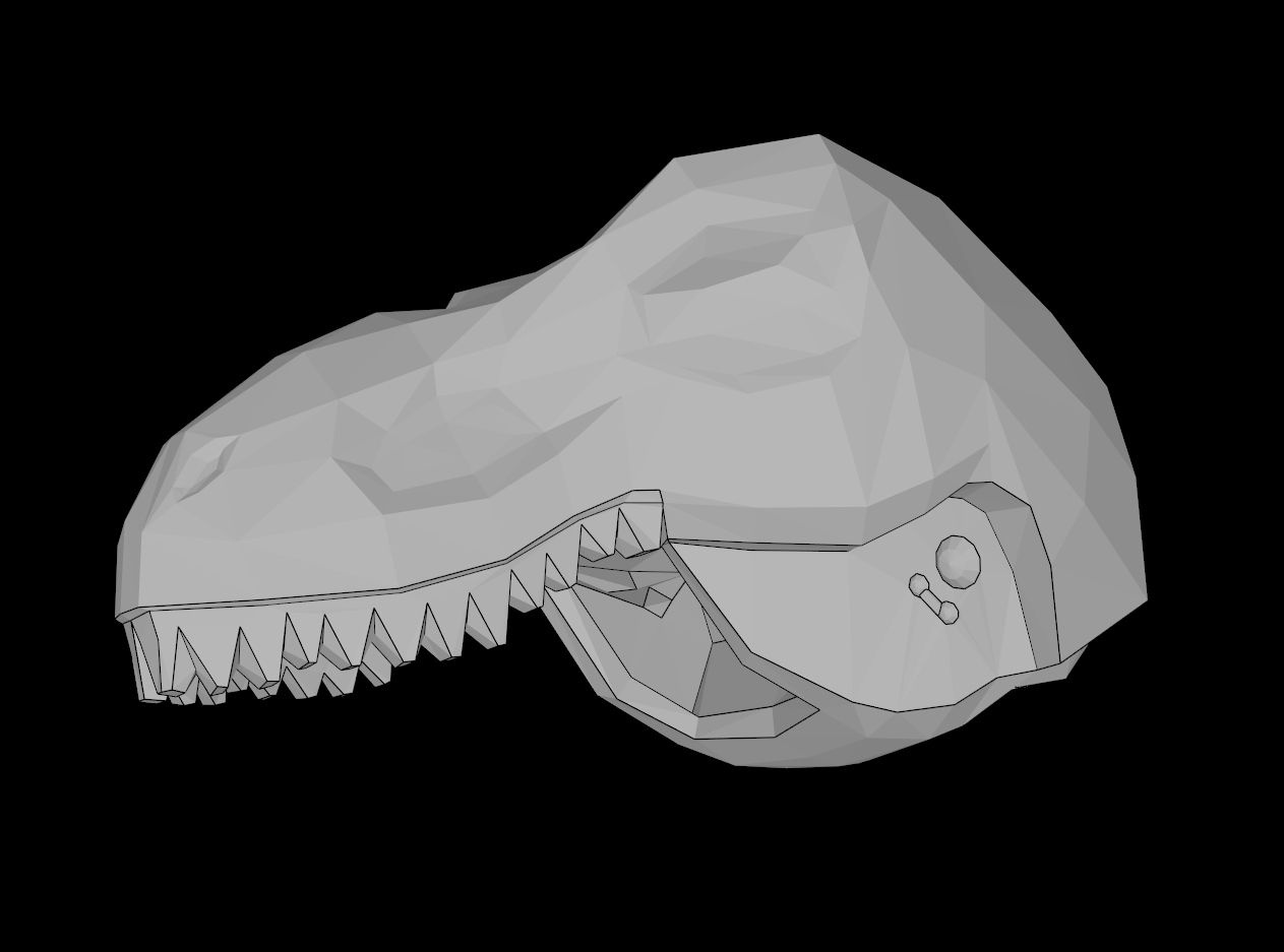 Lego Compatible (98055.dat) Dinosaur Head Tyrannosaurus Rex