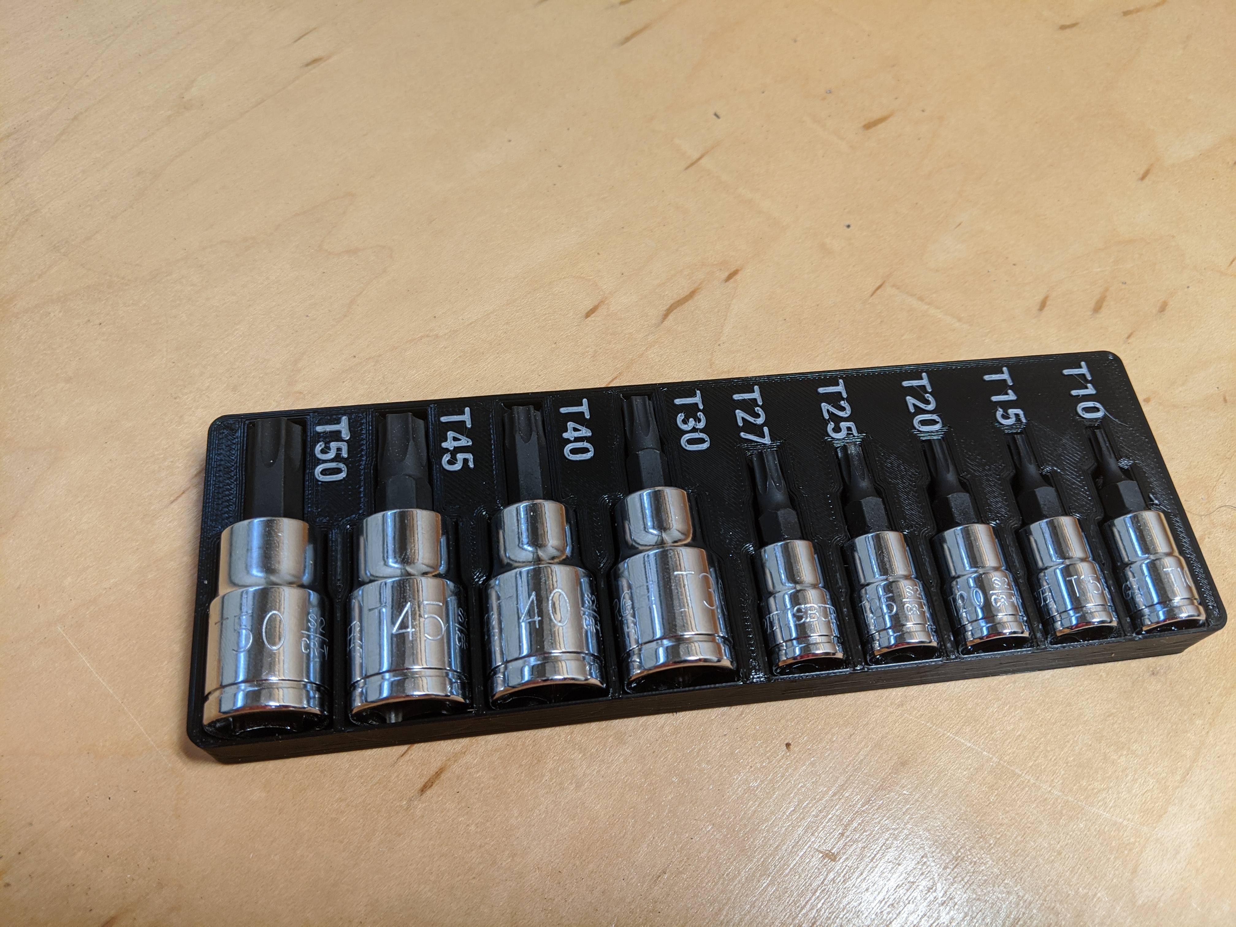 Harbor Freight 9 Piece Torx Socket Tray