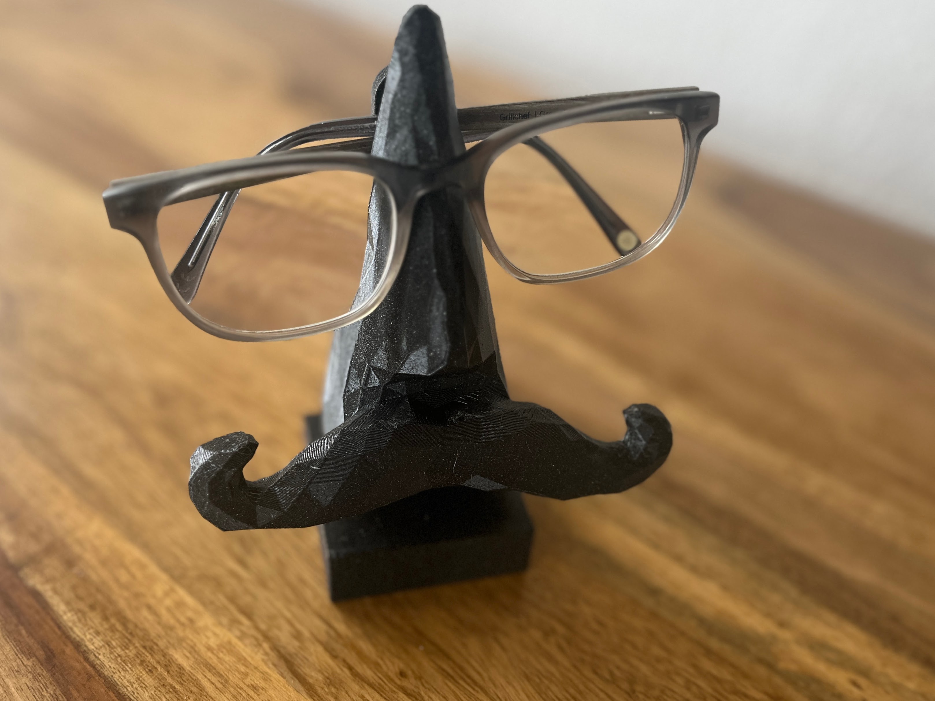 Goggles Nose Stand with Mustache - Low Poly