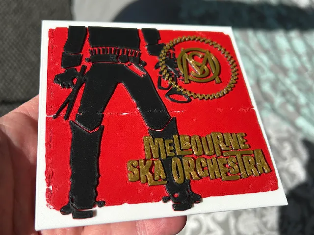 Melbourne Ska Orchestra 3d "John Wayne" style logo