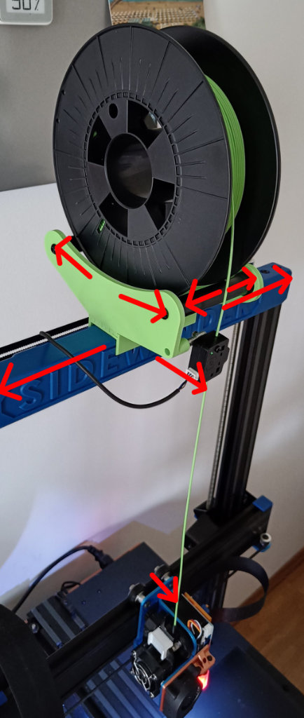 Sidewinder X2 Spoolmount By Freakydude Download Free Stl Model 3399