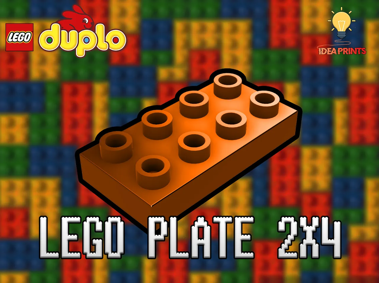 Lego Duplo Plate #40666 by Idea Download free STL model | Printables.com