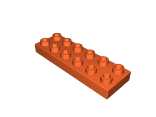 Lego Duplo Plate 2x6 #98233 by Idea Prints | Download free STL model |